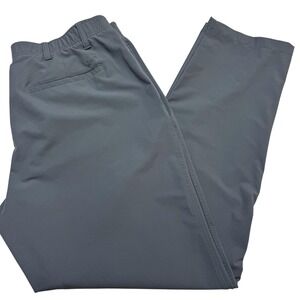 Under Armour Golf Pants Mens 40x32 Gray Performance Elastic Waist Khakis 1377901